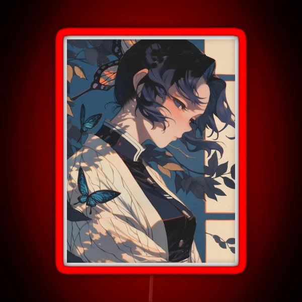 Shinobu Kocho Demon Slayer 17 RGB Neon Sign