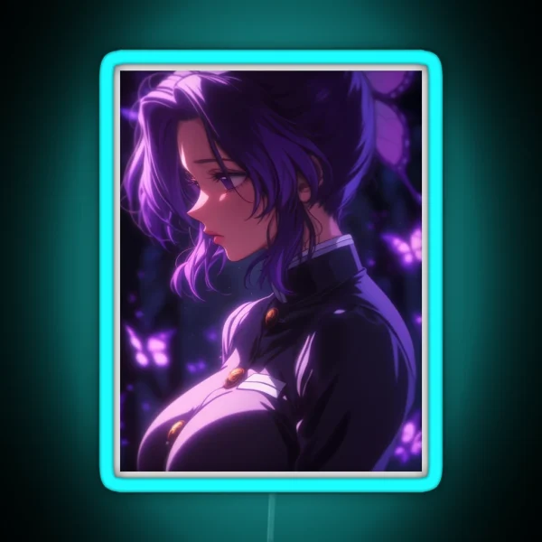 Shinobu Kocho Demon Slayer 18 RGB Neon Sign