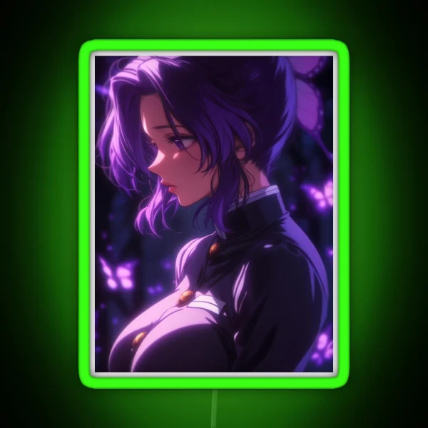 Shinobu Kocho Demon Slayer 18 RGB Neon Sign