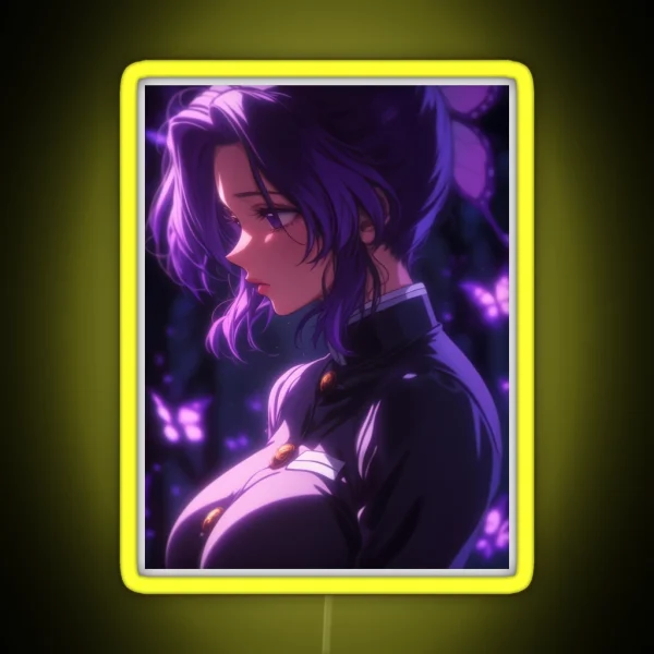 Shinobu Kocho Demon Slayer 18 RGB Neon Sign