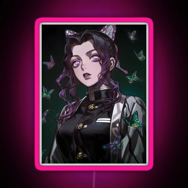 Shinobu Kocho Demon Slayer 19 RGB Neon Sign