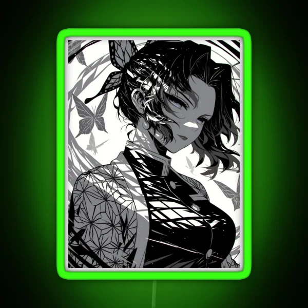 Shinobu Kocho Demon Slayer 2 RGB Neon Sign