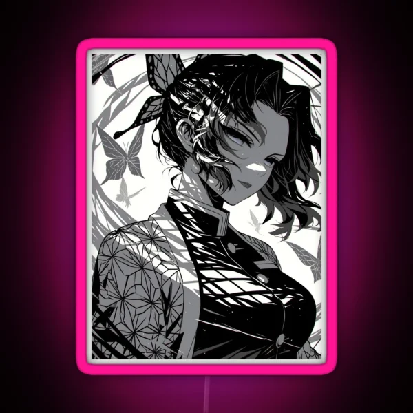 Shinobu Kocho Demon Slayer 2 RGB Neon Sign