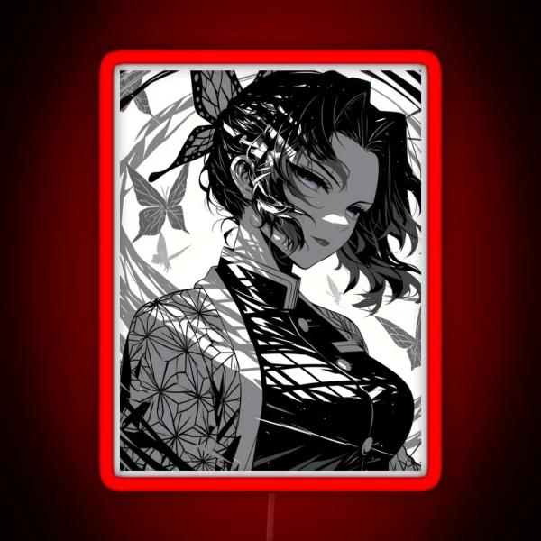 Shinobu Kocho Demon Slayer 2 RGB Neon Sign