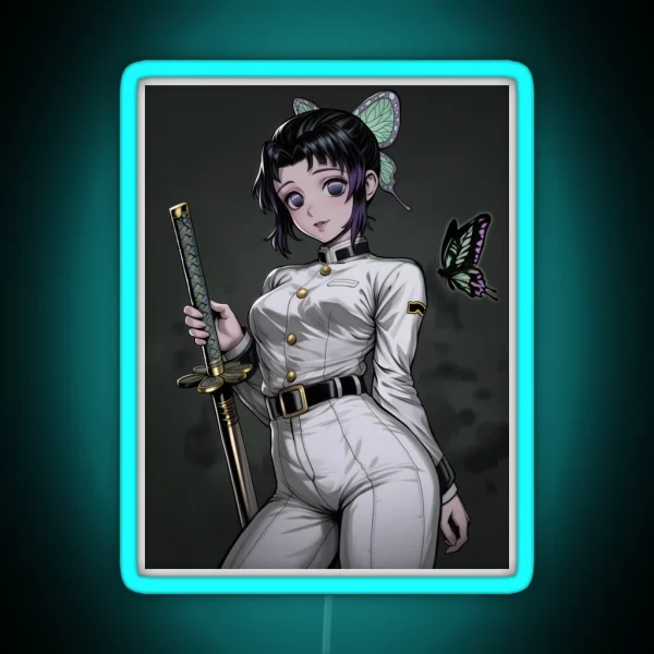 Shinobu Kocho Demon Slayer 20 RGB Neon Sign