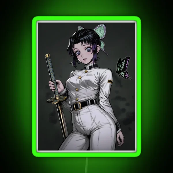 Shinobu Kocho Demon Slayer 20 RGB Neon Sign