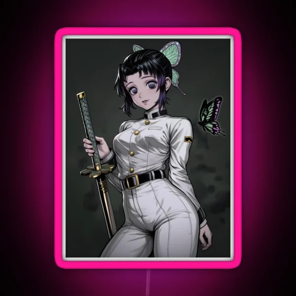 Shinobu Kocho Demon Slayer 20 RGB Neon Sign