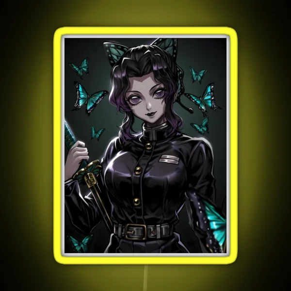 Shinobu Kocho Demon Slayer 21 RGB Neon Sign
