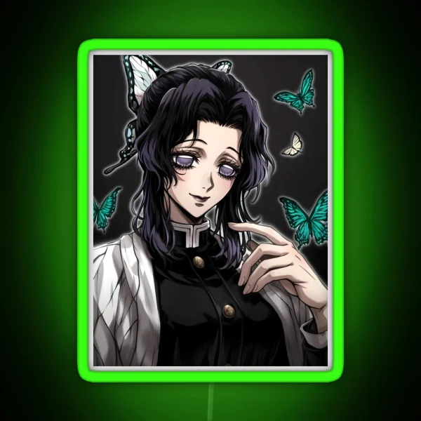 Shinobu Kocho Demon Slayer 22 RGB Neon Sign