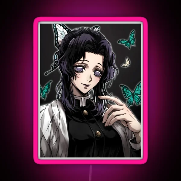 Shinobu Kocho Demon Slayer 22 RGB Neon Sign