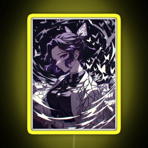 Shinobu Kocho Demon Slayer 3 RGB Neon Sign
