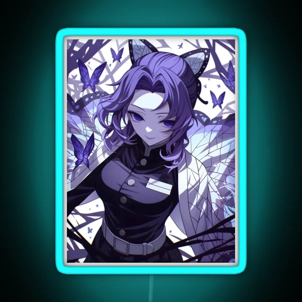 Shinobu Kocho Demon Slayer 4 RGB Neon Sign