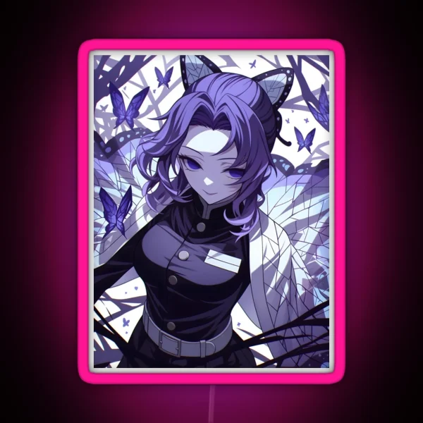 Shinobu Kocho Demon Slayer 4 RGB Neon Sign