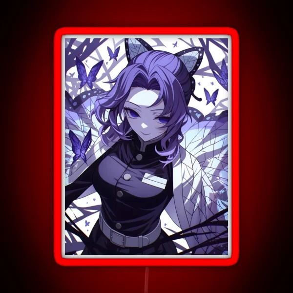 Shinobu Kocho Demon Slayer 4 RGB Neon Sign