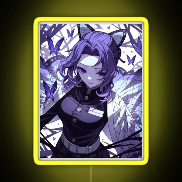 Shinobu Kocho Demon Slayer 4 RGB Neon Sign