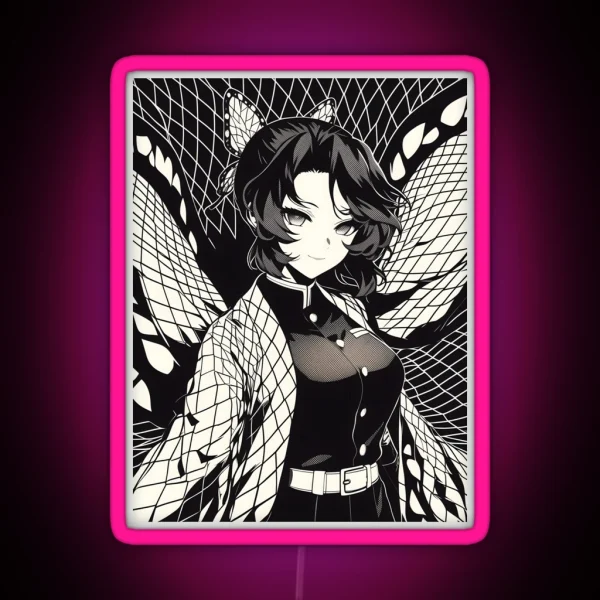Shinobu Kocho Demon Slayer 5 RGB Neon Sign