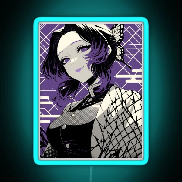 Shinobu Kocho Demon Slayer 7 RGB Neon Sign