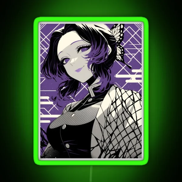 Shinobu Kocho Demon Slayer 7 RGB Neon Sign