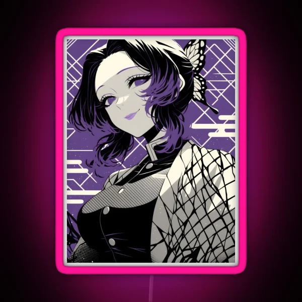 Shinobu Kocho Demon Slayer 7 RGB Neon Sign