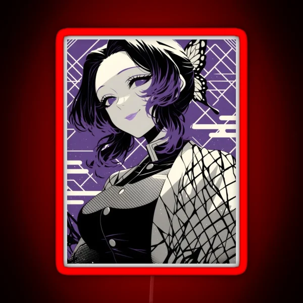 Shinobu Kocho Demon Slayer 7 RGB Neon Sign