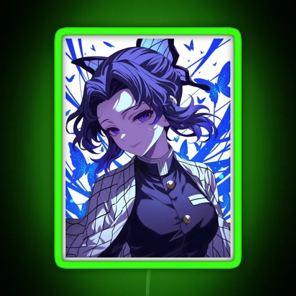Shinobu Kocho Demon Slayer 8 RGB Neon Sign