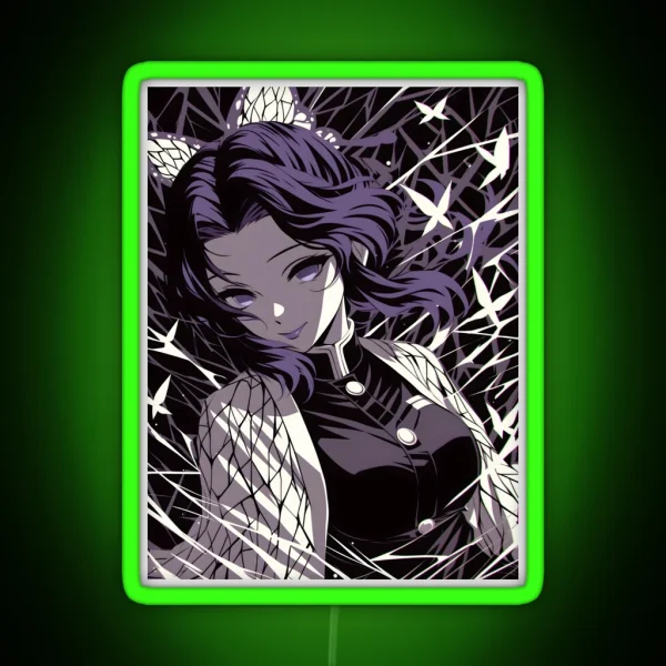 Shinobu Kocho Demon Slayer 9 RGB Neon Sign