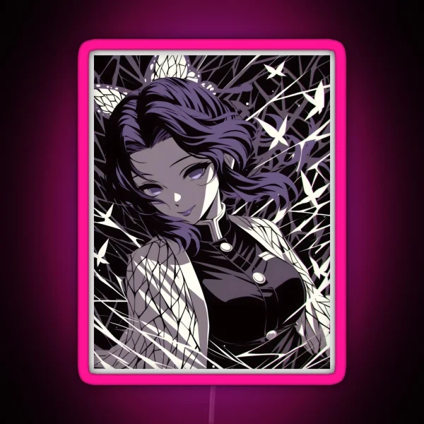 Shinobu Kocho Demon Slayer 9 RGB Neon Sign