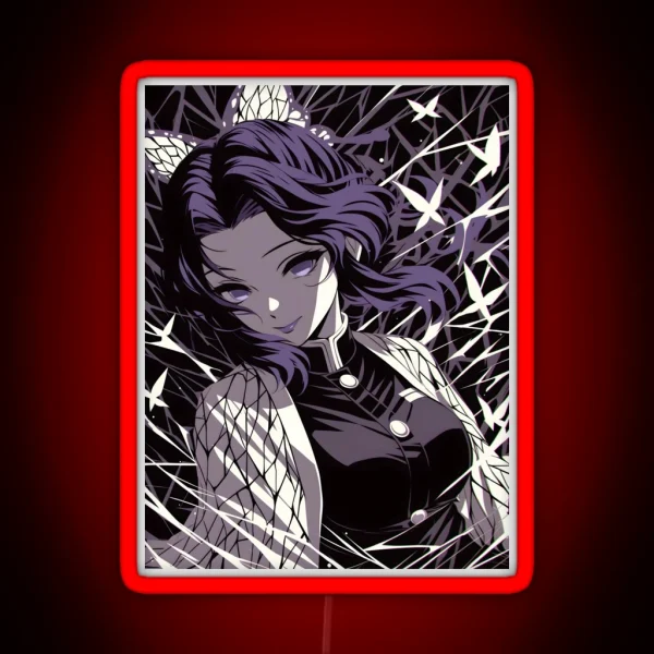 Shinobu Kocho Demon Slayer 9 RGB Neon Sign