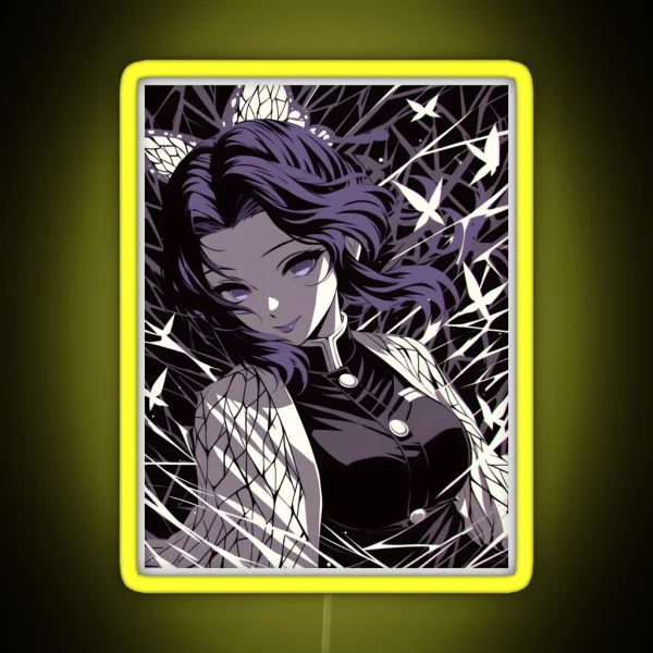 Shinobu Kocho Demon Slayer 9 RGB Neon Sign