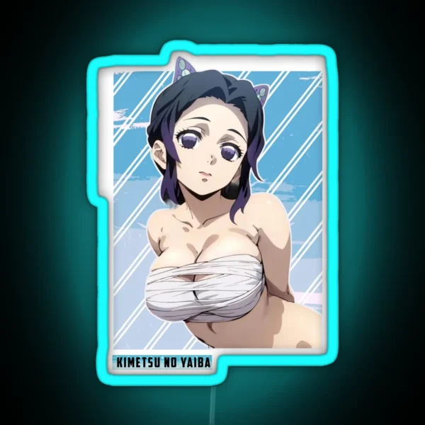 Shinobu Kocho Demon Slayer Anime RGB Neon Sign