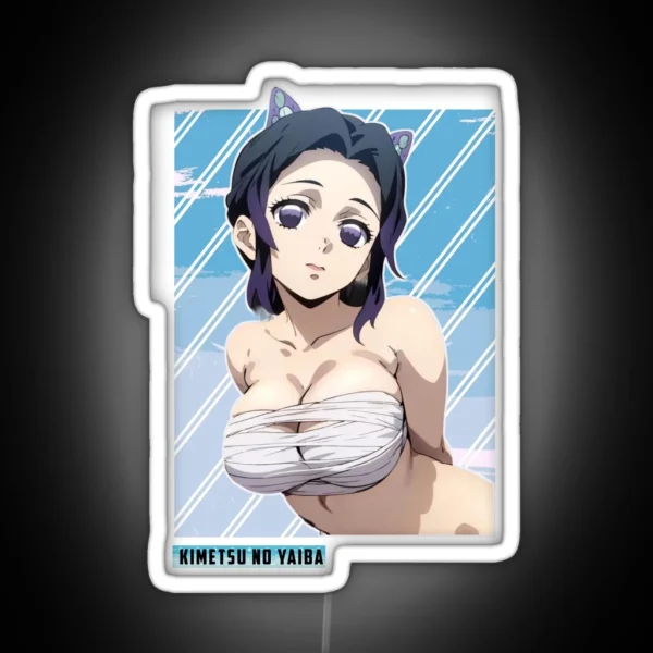 Shinobu Kocho Demon Slayer Anime RGB Neon Sign