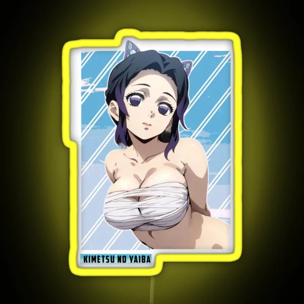 Shinobu Kocho Demon Slayer Anime RGB Neon Sign