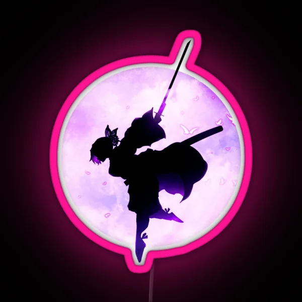 Shinobu Kocho Demon Slayer RGB Neon Sign
