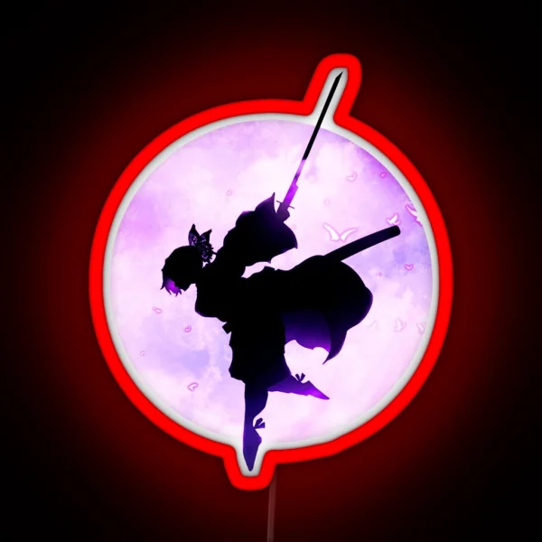 Shinobu Kocho Demon Slayer RGB Neon Sign
