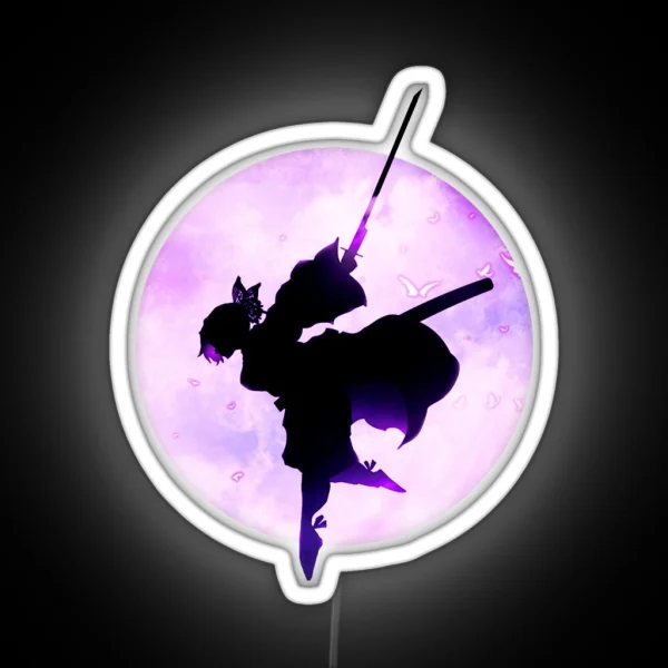 Shinobu Kocho Demon Slayer RGB Neon Sign
