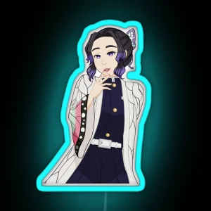 Shinobu Kocho Demon Slayer RGB Neon Sign
