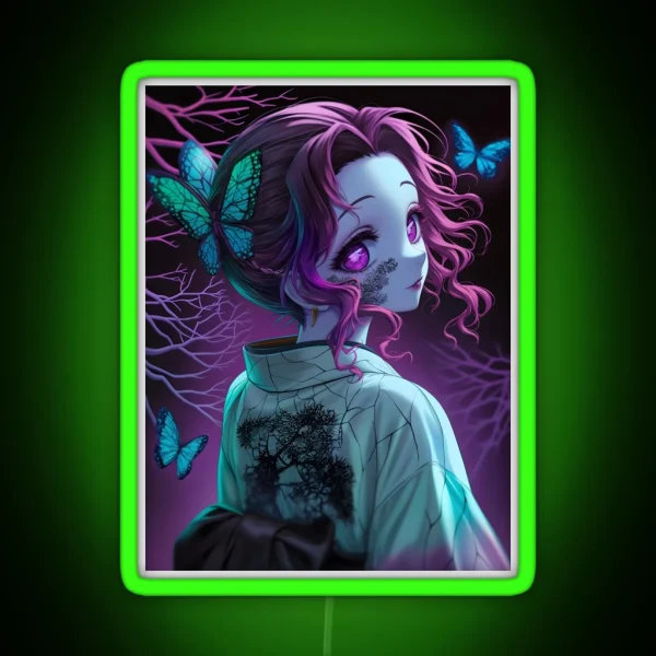 Shinobu Kocho Halloween Demon Slayer 24 RGB Neon Sign