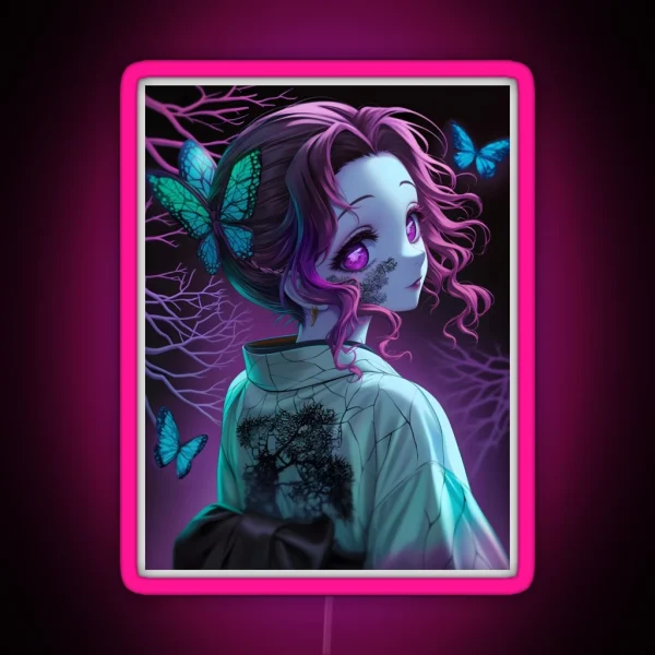 Shinobu Kocho Halloween Demon Slayer 24 RGB Neon Sign