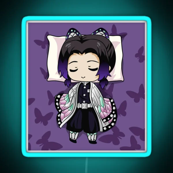 Shinobu Kocho Kimetsu No Yaiba RGB Neon Sign