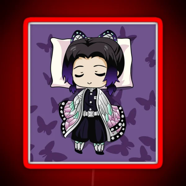 Shinobu Kocho Kimetsu No Yaiba RGB Neon Sign