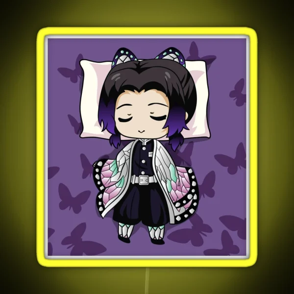 Shinobu Kocho Kimetsu No Yaiba RGB Neon Sign