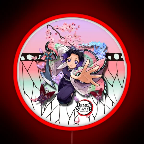 Shinobu Kocho Kimetsu No Yaiba RGB Neon Sign