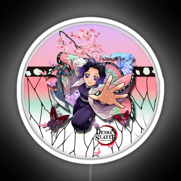 Shinobu Kocho Kimetsu No Yaiba RGB Neon Sign