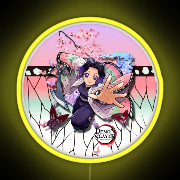 Shinobu Kocho Kimetsu No Yaiba RGB Neon Sign