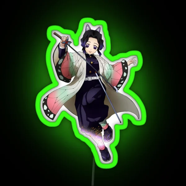 Shinobu Kocho Kimetsu No Yaiba RGB Neon Sign
