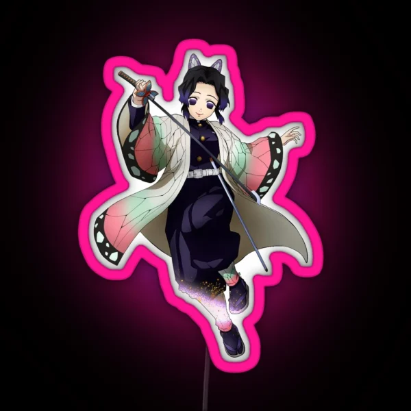 Shinobu Kocho Kimetsu No Yaiba RGB Neon Sign