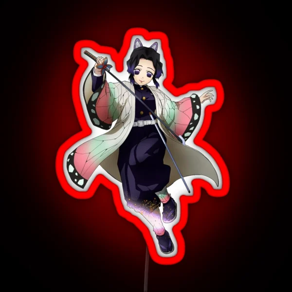 Shinobu Kocho Kimetsu No Yaiba RGB Neon Sign