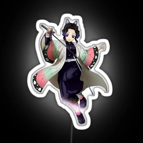 Shinobu Kocho Kimetsu No Yaiba RGB Neon Sign