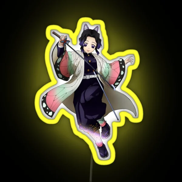 Shinobu Kocho Kimetsu No Yaiba RGB Neon Sign