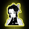 RGB Neon Sign of Shinobu Kocho in Yellow